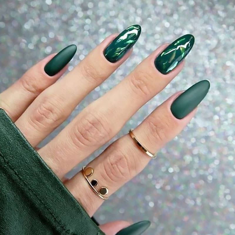 12 Green Nails Designs To Elevate Style