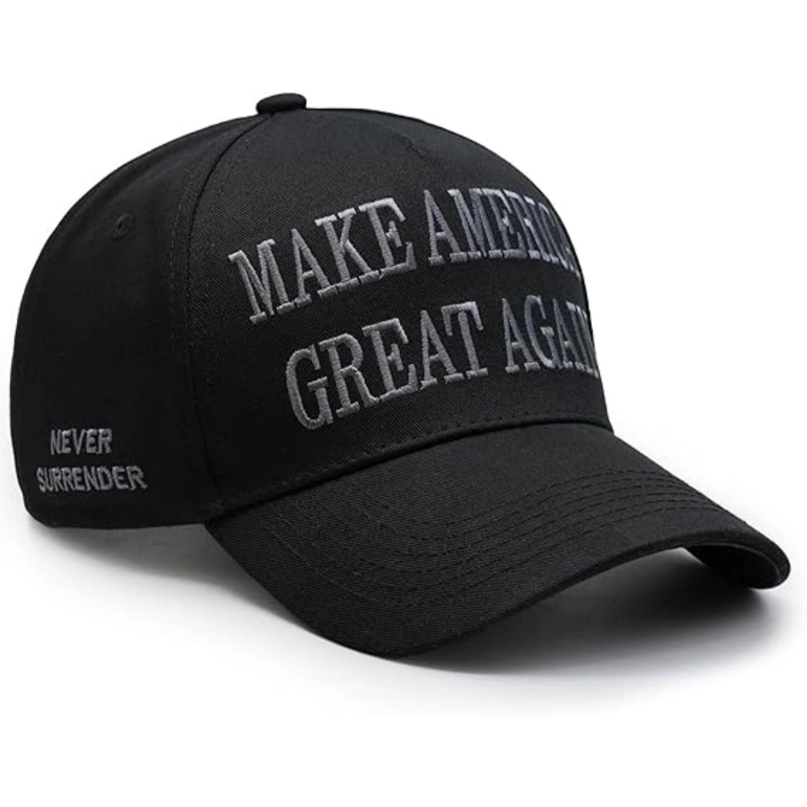 Bbyeadc 2024 Hat Donald Never Surrender Dark Maga Hat 45 47 Make