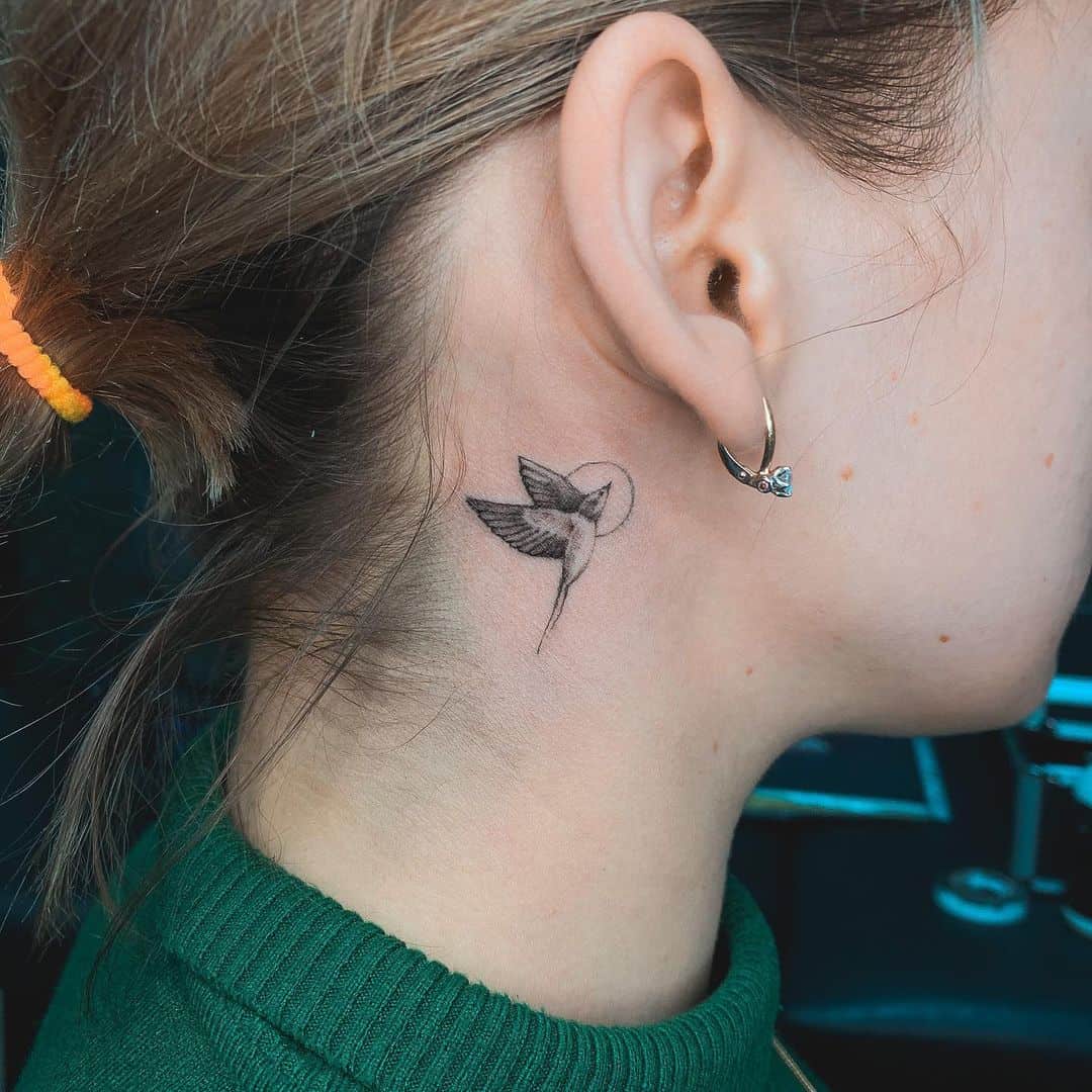 Female Neck Tattoos