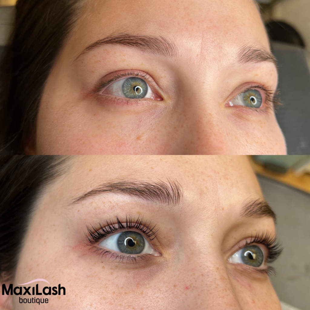 Keratin Lash Lift And Tint Results Before And After Eyelash Lift And