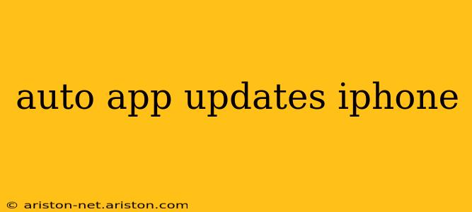 auto app updates iphone