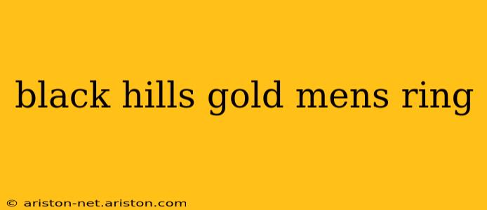 black hills gold mens ring