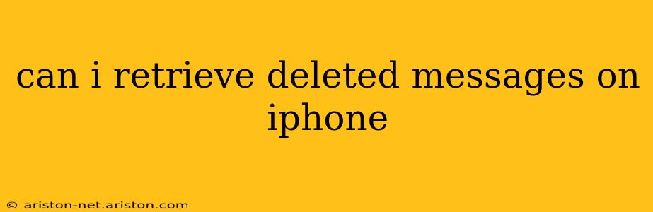 can i retrieve deleted messages on iphone