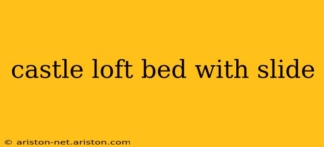 castle loft bed with slide