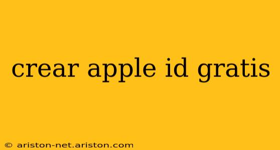 crear apple id gratis