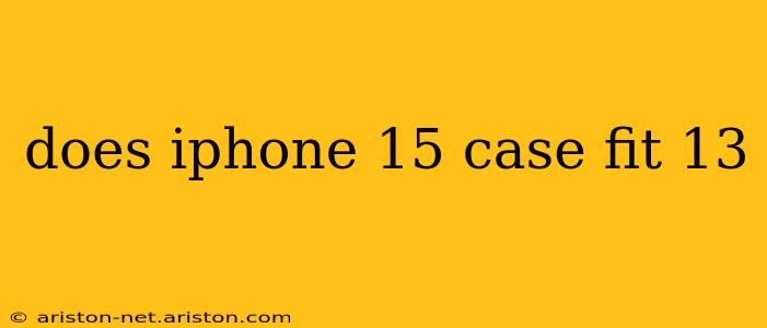 does iphone 15 case fit 13
