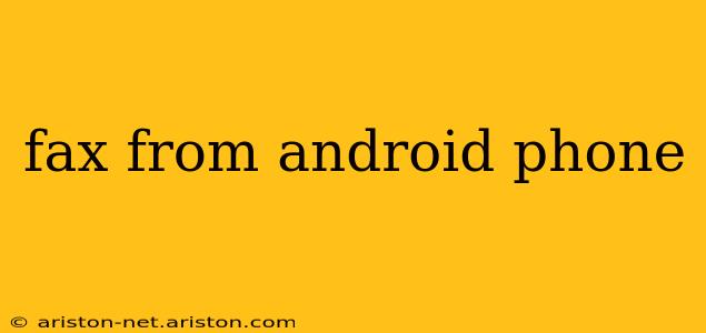 fax from android phone