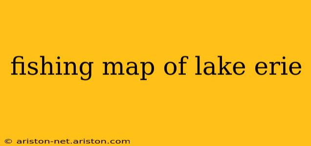 fishing map of lake erie