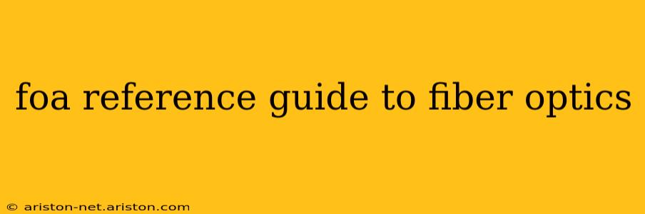 foa reference guide to fiber optics