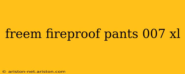 freem fireproof pants 007 xl
