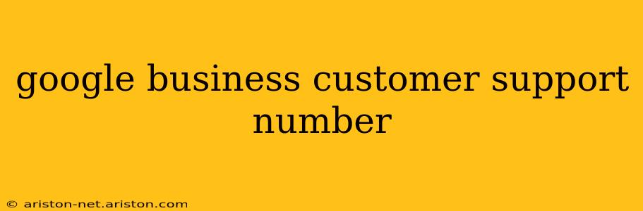 google business customer support number