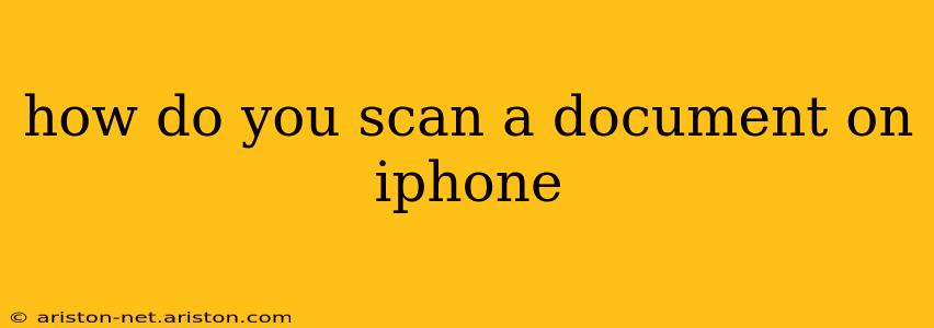 how do you scan a document on iphone