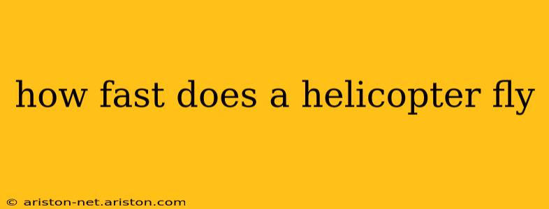 how fast does a helicopter fly