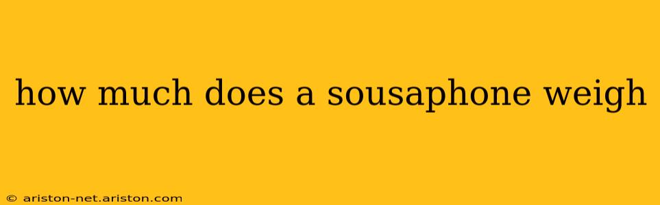 how much does a sousaphone weigh