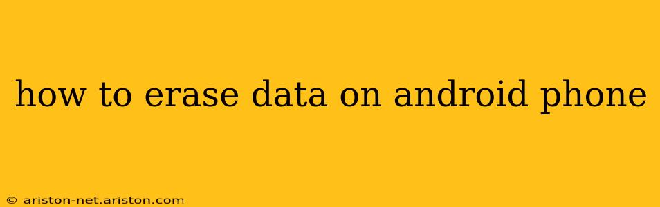 how to erase data on android phone