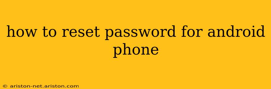 how to reset password for android phone