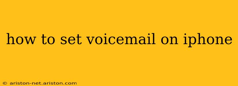 how to set voicemail on iphone