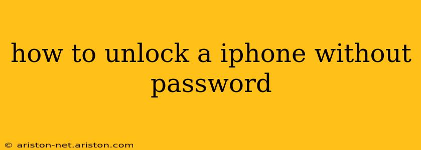 how to unlock a iphone without password