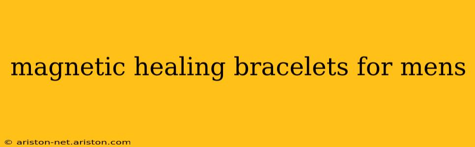 magnetic healing bracelets for mens