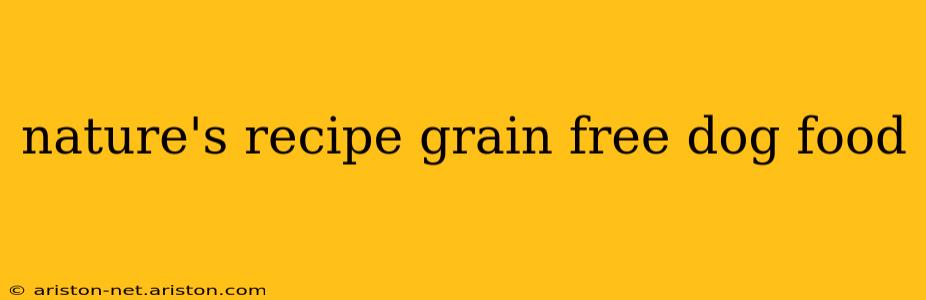 nature's recipe grain free dog food