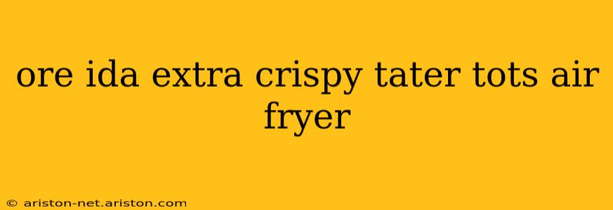 ore ida extra crispy tater tots air fryer