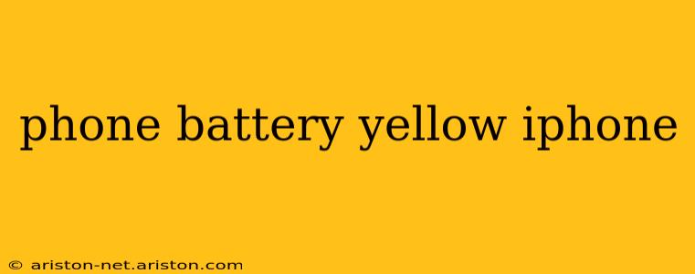 phone battery yellow iphone