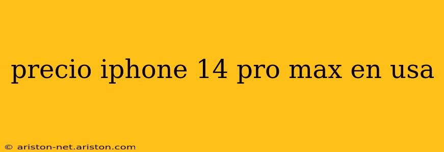 precio iphone 14 pro max en usa