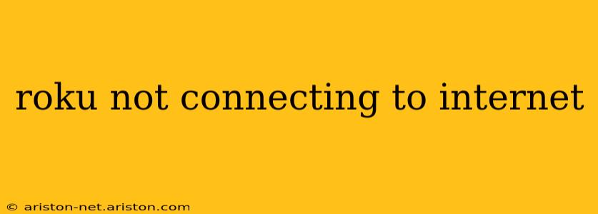 roku not connecting to internet