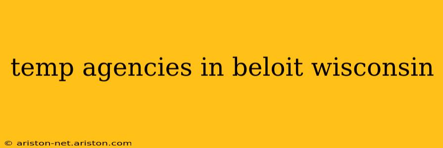 temp agencies in beloit wisconsin