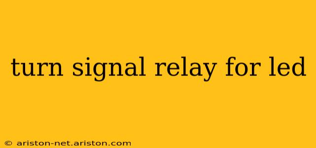 turn signal relay for led