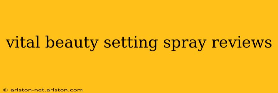 vital beauty setting spray reviews