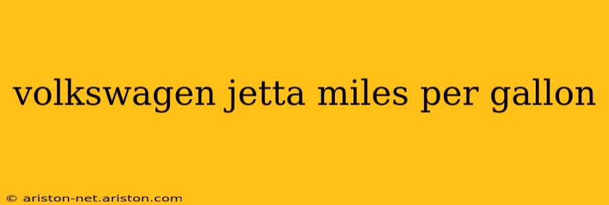 volkswagen jetta miles per gallon