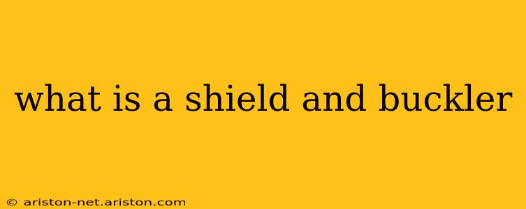 what is a shield and buckler