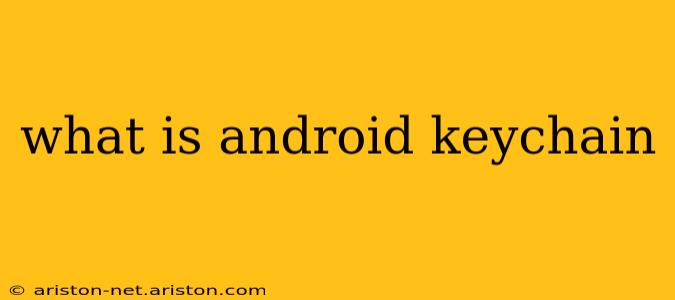 what is android keychain