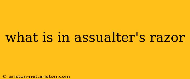 what is in assualter's razor
