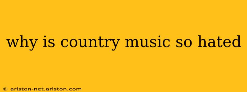 why is country music so hated
