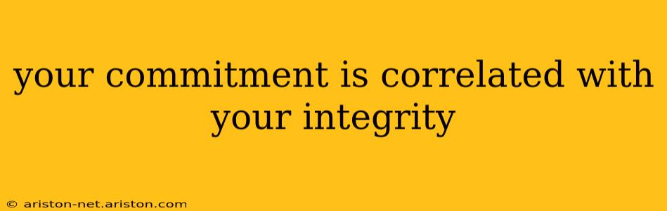 your commitment is correlated with your integrity